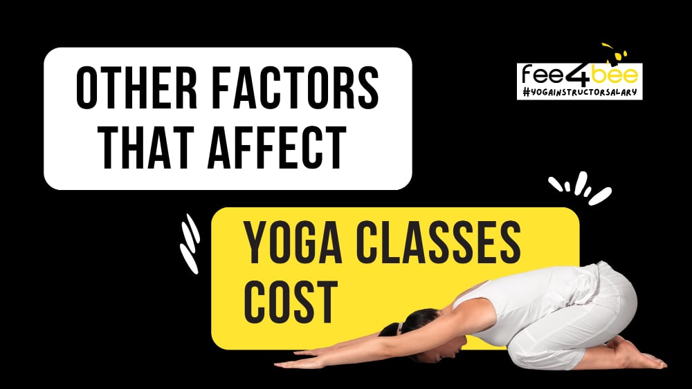 factors that affects yoga classes cost